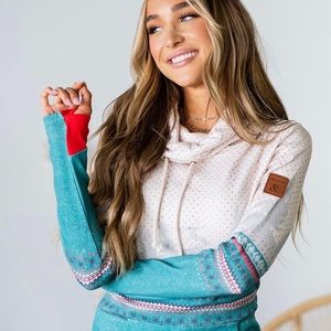 Ampersand “Love at Frost Sight” Holiday Cowl Neck